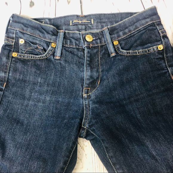 Fidelity Bella Donna Mid Rise Boot Cut Cotton Denim Jeans Blue Silk Rinse 25 - Picture 3 of 9